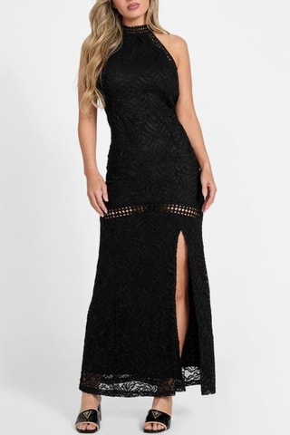 Robe longue en dentelle Liza - Noir - Guess