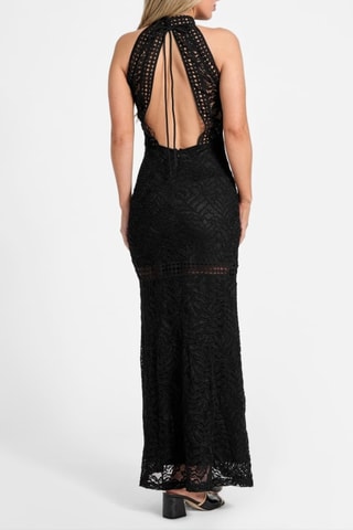Robe longue en dentelle Liza - Noir - Guess