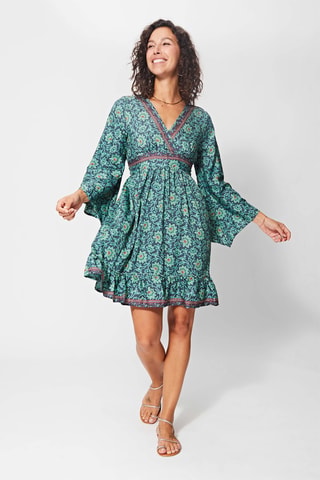 Robe volantée - Vert
