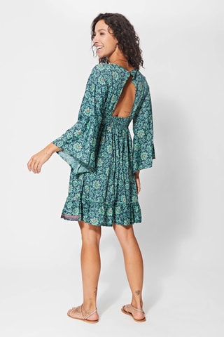 Robe volantée - Vert
