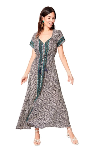 Vestido camisero - Beige