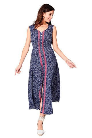 Robe longue - Bleu