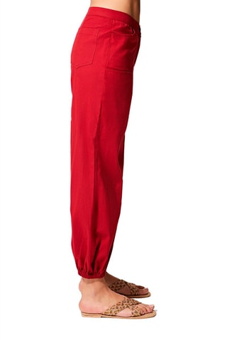 Pantalón recto - Rojo