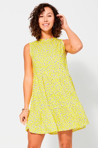 Vestido trapecio - Amarillo