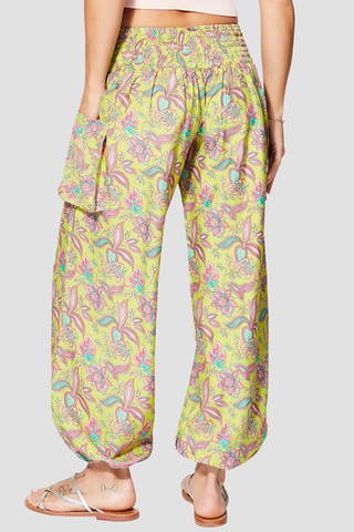 Pantalón casual - Verde y turquesa