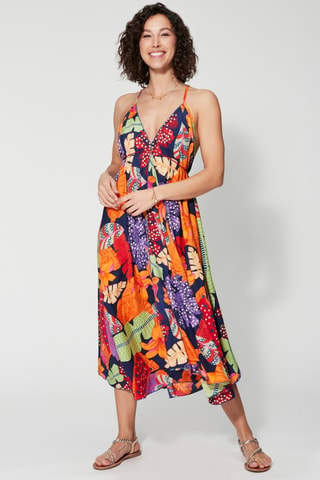 Vestido midi - Violeta