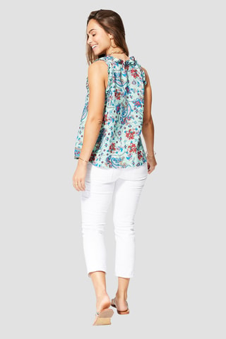 Top - Turquesa y azul