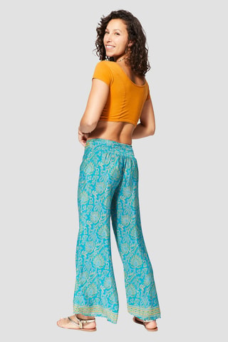 Pantalón - Turquesa y amarillo