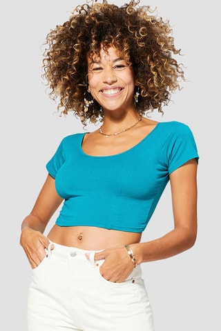 Crop top - Turquesa