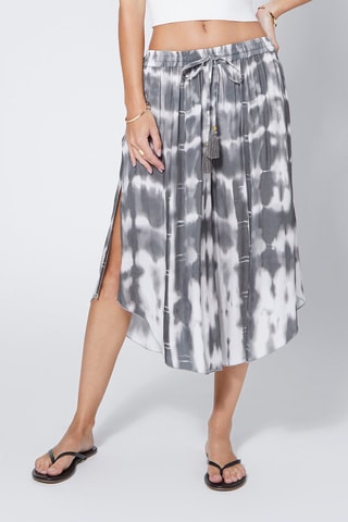 Culotte tie-dye - Blanco y gris
