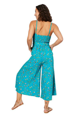 Combinaison sans manches - Rose et turquoise