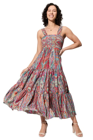 Vestido largo sin mangas - Verde