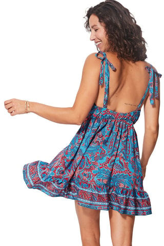 Vestido corto sin mangas - Rojo