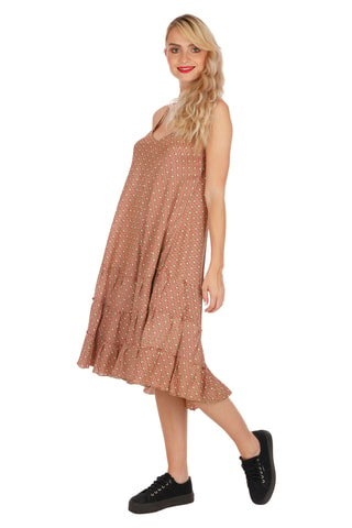 Vestido trapecio sin mangas - Violeta