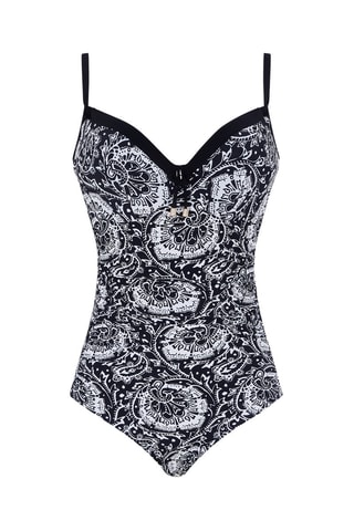 Bañador Flowers - Negro - Chantelle