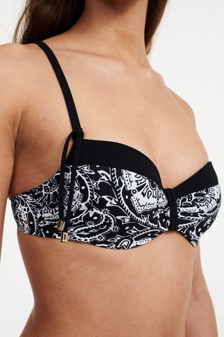 Sujetador de bikini Flowers - Negro - Chantelle