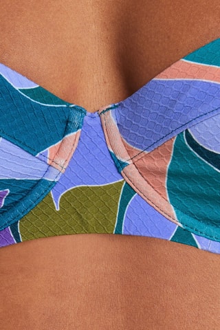 Sujetador de bikini Monica - Azul claro y violeta