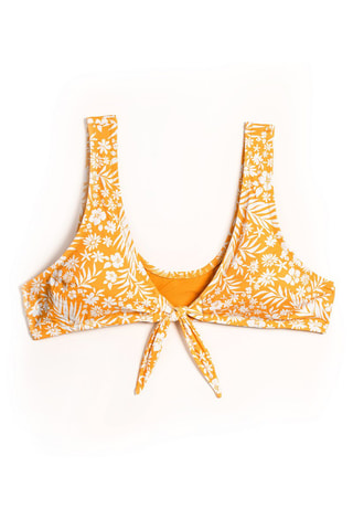 Sujetador de bikini Bahia - Amarillo y blanco