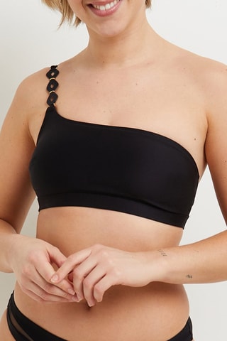 Sujetador de bikini con relleno Mirette - Negro