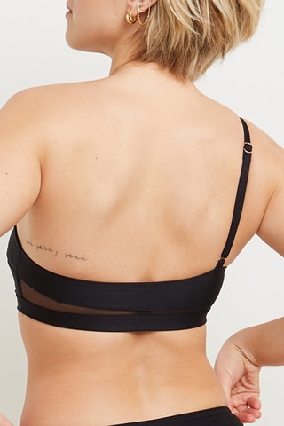 Sujetador de bikini con relleno Mirette - Negro