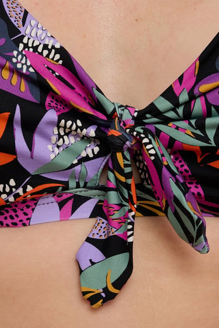 Sujetador de bikini Lavande - Negro y violeta