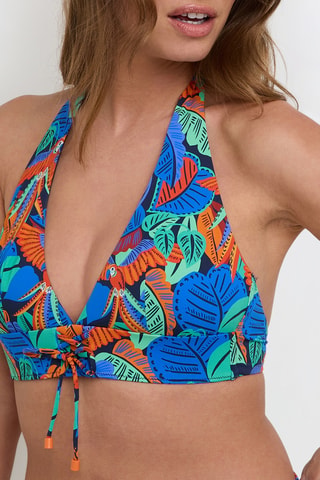 Sujetador de bikini con relleno Noa - Azul