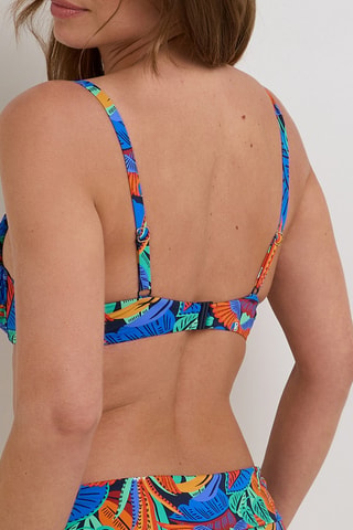 Sujetador de bikini con relleno Noa - Azul