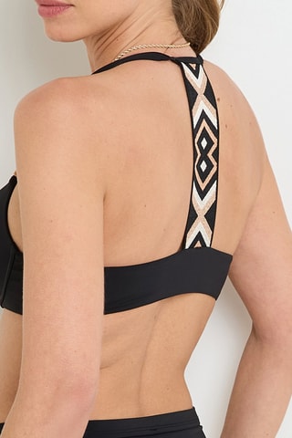 Sujetador de bikini push-up Nelly - Negro