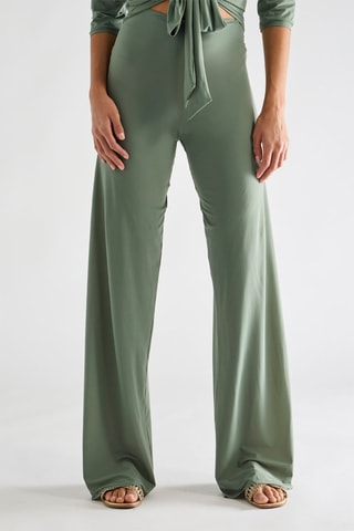 Strandbroek Hoge Taille Myla - Amandelkleurig