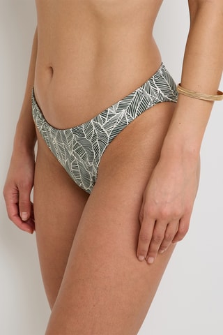 Braga de bikini Naja - Verde oscuro y blanco