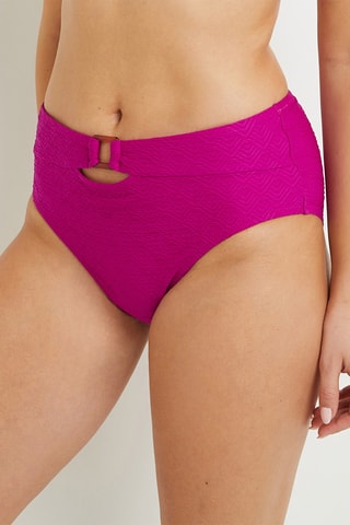 Braga de bikini de talle alto Murmure - Fucsia