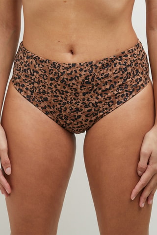 Braga de bikini Mambo - Marrón oscuro y negro