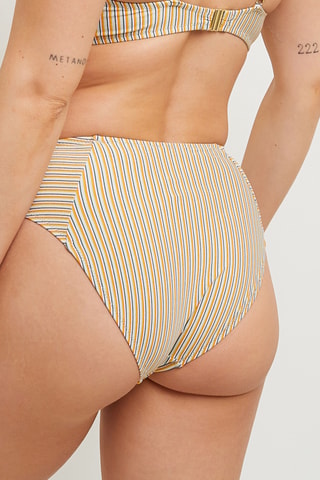 Braga de bikini de talle alto Martha - Beige