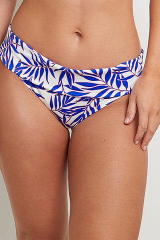 Braga de bikini Moon - Blanco y azul marino