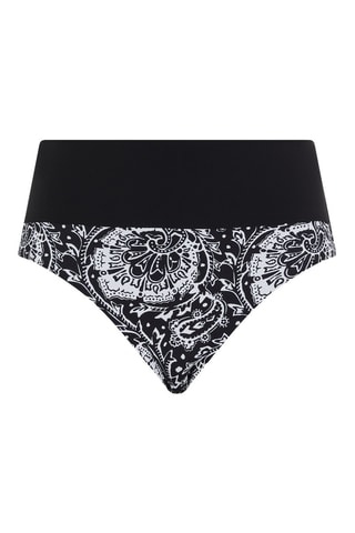 Braga de bikini Flowers - Negro y blanco - Chantelle