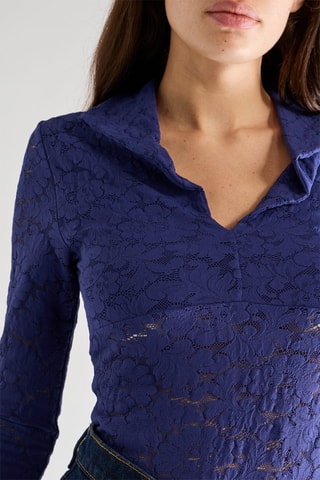 Top de encaje Taina - Tinta