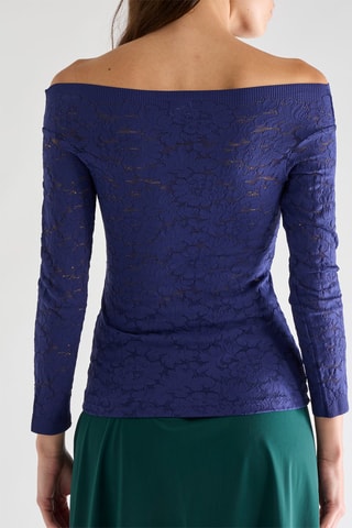 Top de encaje Tasha - Tinta