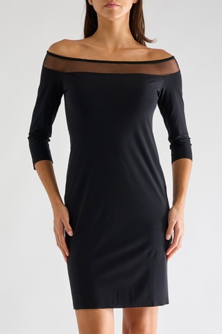 Vestido recto Rosia - Negro