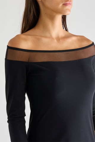 Vestido recto Rosia - Negro