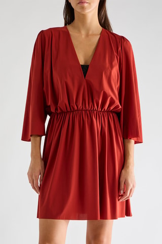 Vestido evasé Sioni - Teja