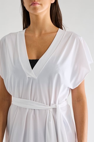 Vestido recto Nalia - Blanco