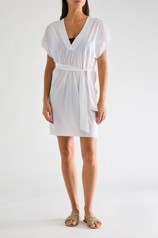 Vestido recto Nalia - Blanco