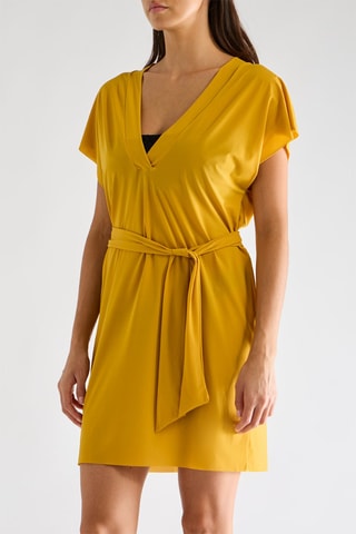 Vestido de playa Nalia - Ocre