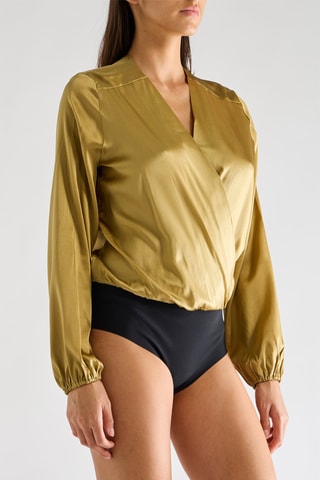 Body de seda Buse - Bronce