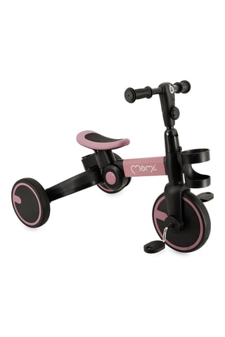 3-in-1 Meegroeiende Driewieler Filo - Roze en Zwart - Vanaf 18 maanden - T/m 25 kg