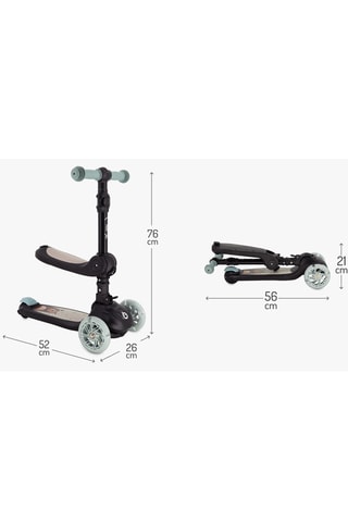 Step 2-in-1 met zitje - Zwart - Vanaf 1 jaar - T/m 50 kg