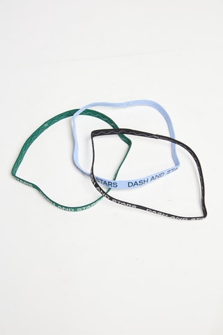 3 fasce per capelli - Nero e blu