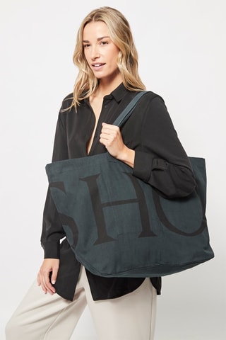 Shopping bag - Petrolio