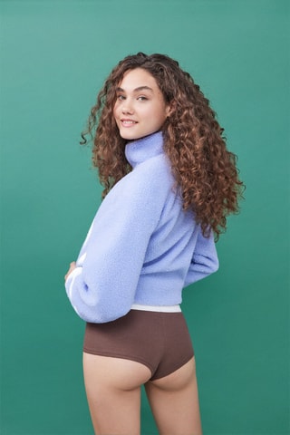 3 culotte - Marrone e celeste 