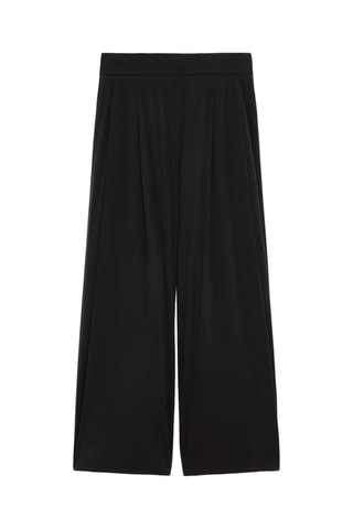 Pantaloni wide legs - Nero 
